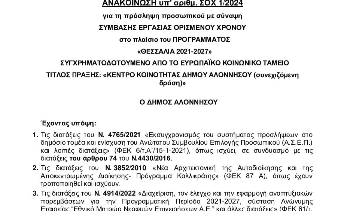 Ψ4ΒΚΩΨ6-27Υ-ΣΟΧ1-2024-ΔΗΜΟΥ-ΑΛΟΝΝΗΣΟΥ