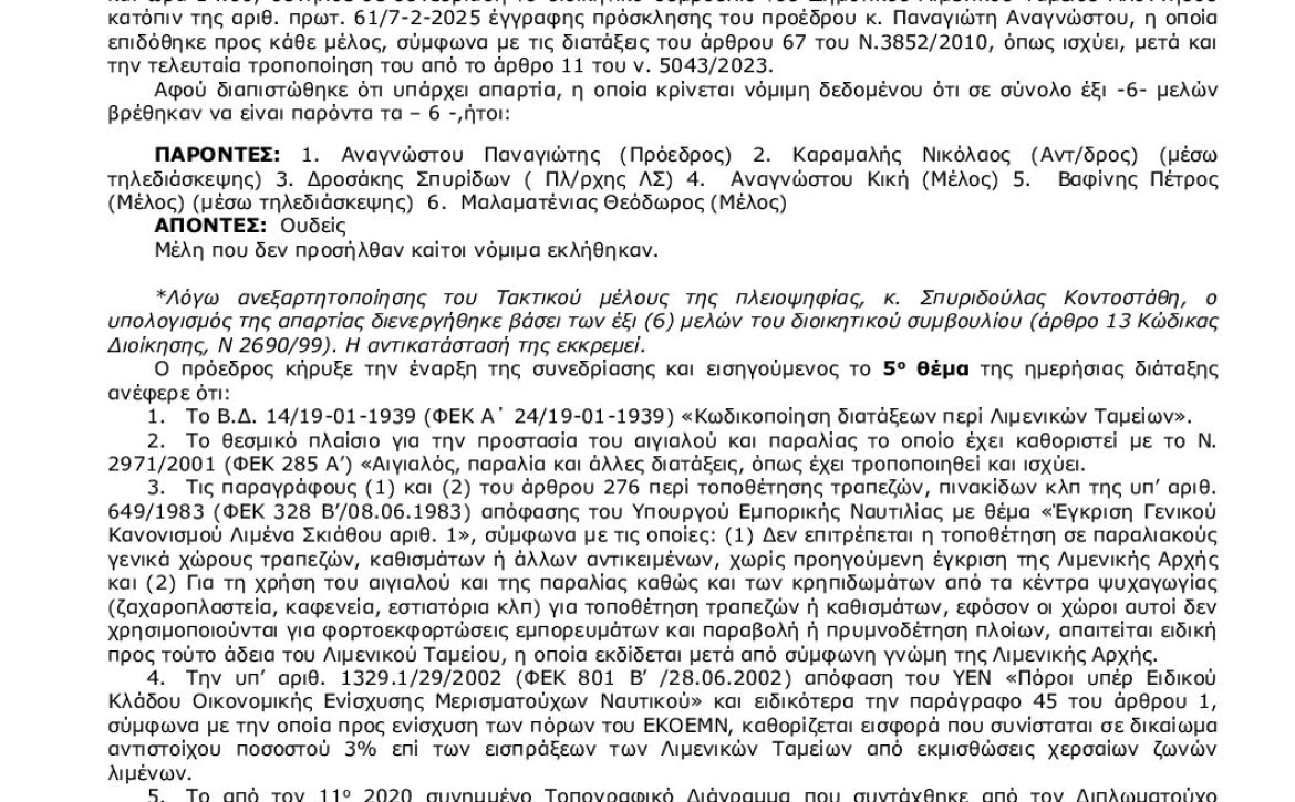 6_2025_ΚΑΘΟΡΙΣΜΟΣ ΖΩΝΩΝ ΧΖΛΠ 2025_ΑΔΑ